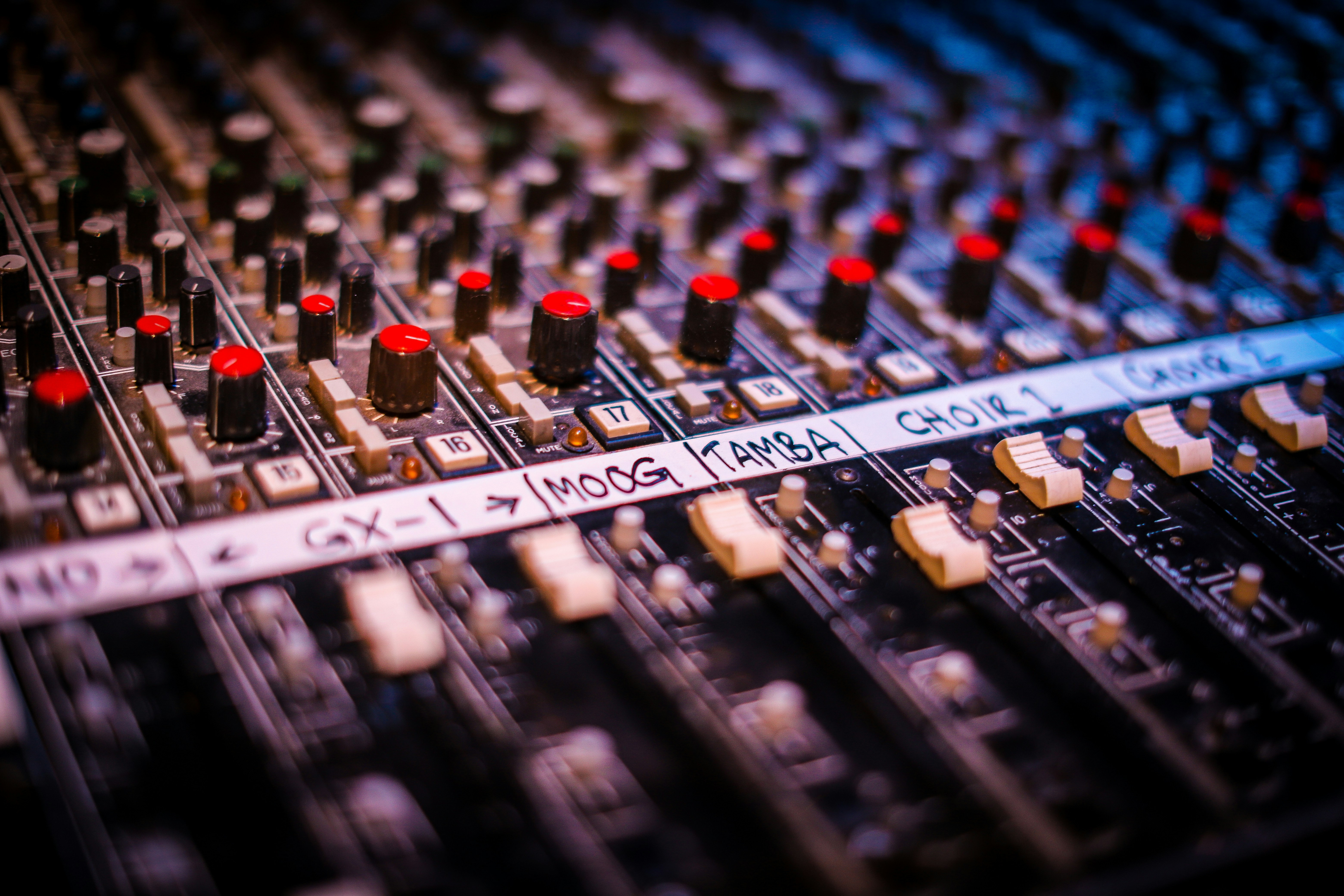 Recording studio mixing